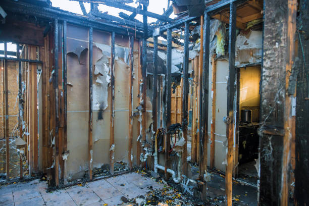 Professional Fire Damage Removal technician working in Valley Cottage, NY